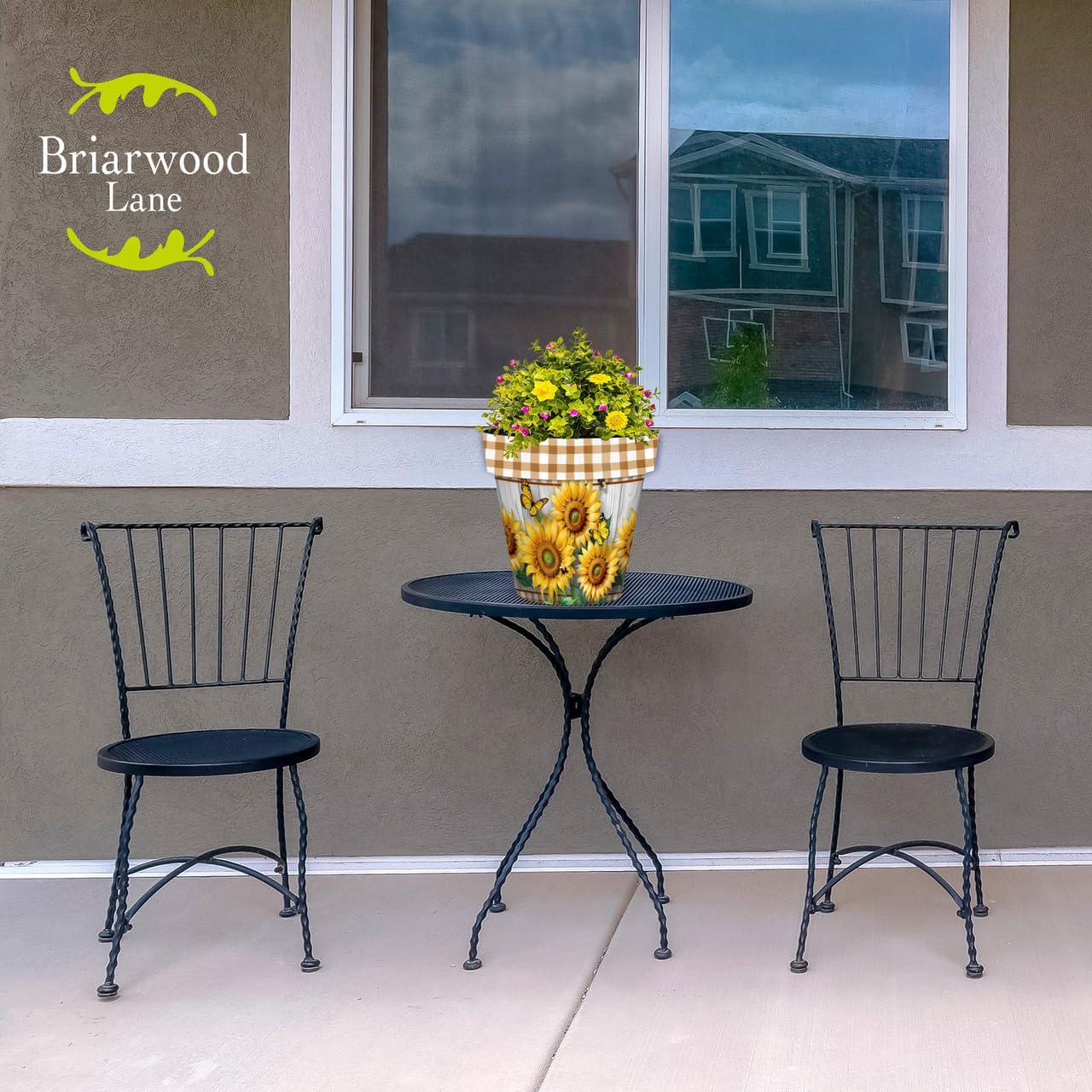 Briarwood Lane Sunflower Duo Medium Planter-VerdiqueGarden