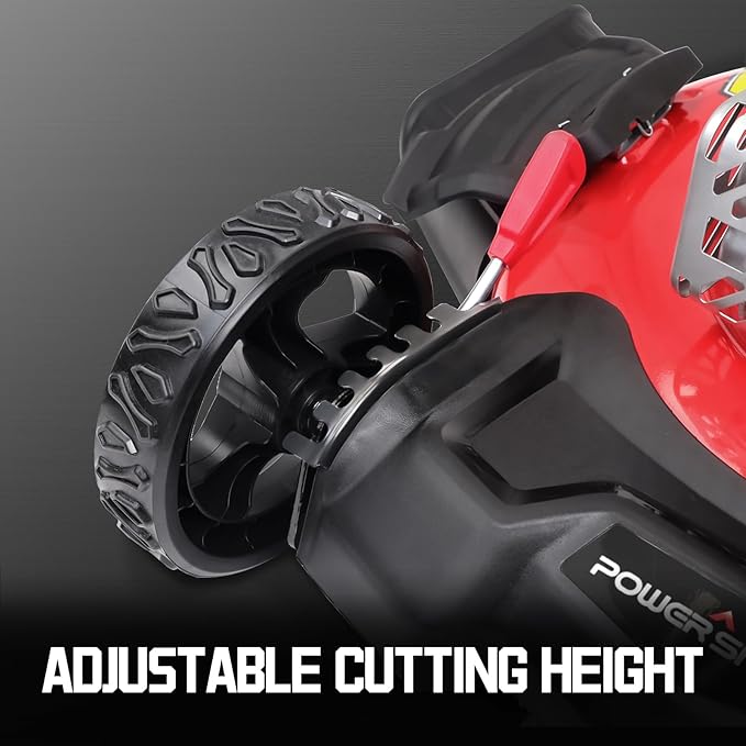 PowerSmart Self Propelled Gas Lawn Mower, 22-Inch with 140cc Briggs and Stratton E550 Engine 3-in-1 Rear-Wheel Drive Lawnmower with Bagging-VerdiqueGarden