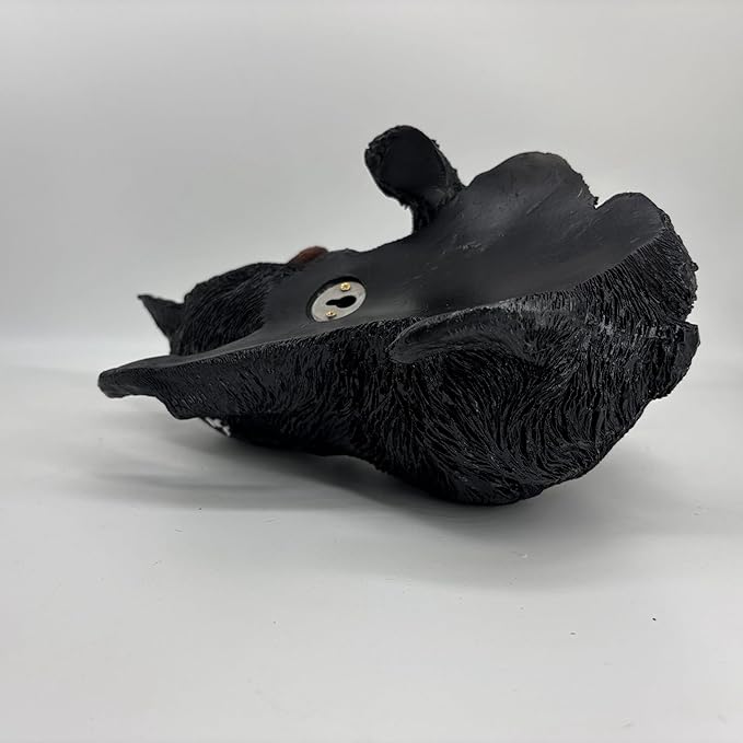 Black Bear Cub Tree Hugger Decor Outdoor Sculpture, Baby Bear Hanging Up a Tree Statue Garden Peeker, Adorable Cute Resin Tree Hugger Bear Face for Gifts and Garden Decor-VerdiqueGarden