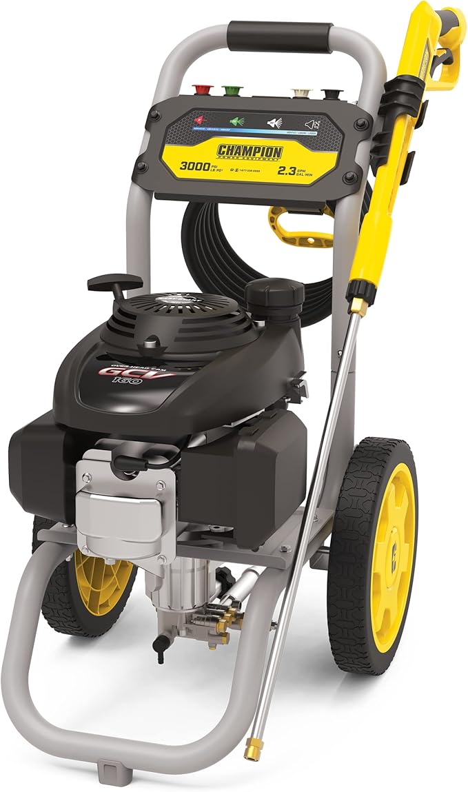 Champion Power Equipment 3000-PSI 2.3-GPM Low Profile Gas Pressure Washer with Honda Engine-VerdiqueGarden