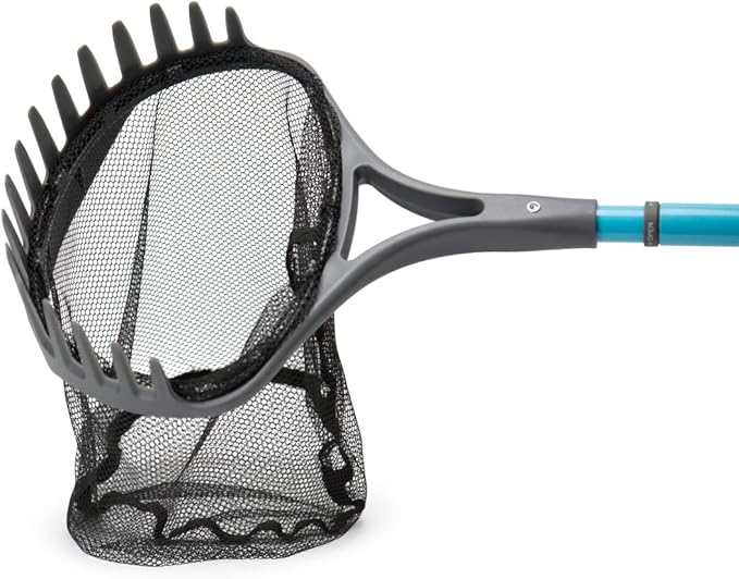 Aquascape 74004 Pond Shark Net Skimming, Maintenance and Water Garden Tool, Blue 60-inch-VerdiqueGarden