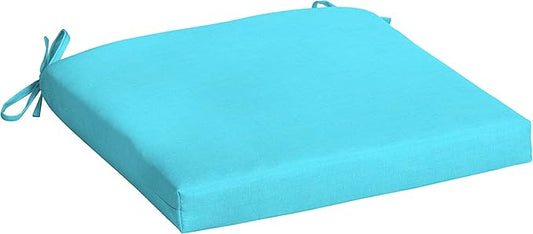 Arden Indoor/Outdoor Seat or Rocking Chair Cushion, 19 x 18, Water Repellent, Rain Proof, Fade Resistant Cushion for Rocking or Dining Chairs Pool Blue Leala-VerdiqueGarden
