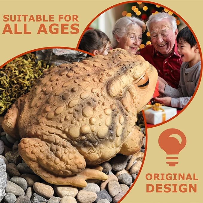 Sunthus Frog Toad Sculptures Garden Statues Yard Art Resin Decorations Outdoor Garden Decor-VerdiqueGarden