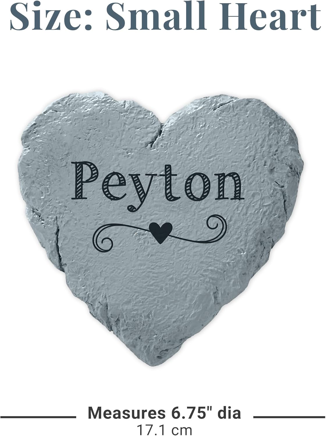 Let's Make Memories Personalized Garden Stone - Resin - Custom Garden Décor - Love Grows Here Round Stone with Heart Cutout - for Dad - for Father's Day-VerdiqueGarden