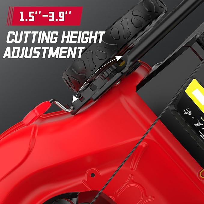 PowerSmart 21" Gas Lawn Mower with 140cc B&S E550 Engine, 3-in-1 with Bagging, High Wheels, Lightweight and Easy Assembly, Cordless Push Lawn Mowers for Garden Yard-VerdiqueGarden