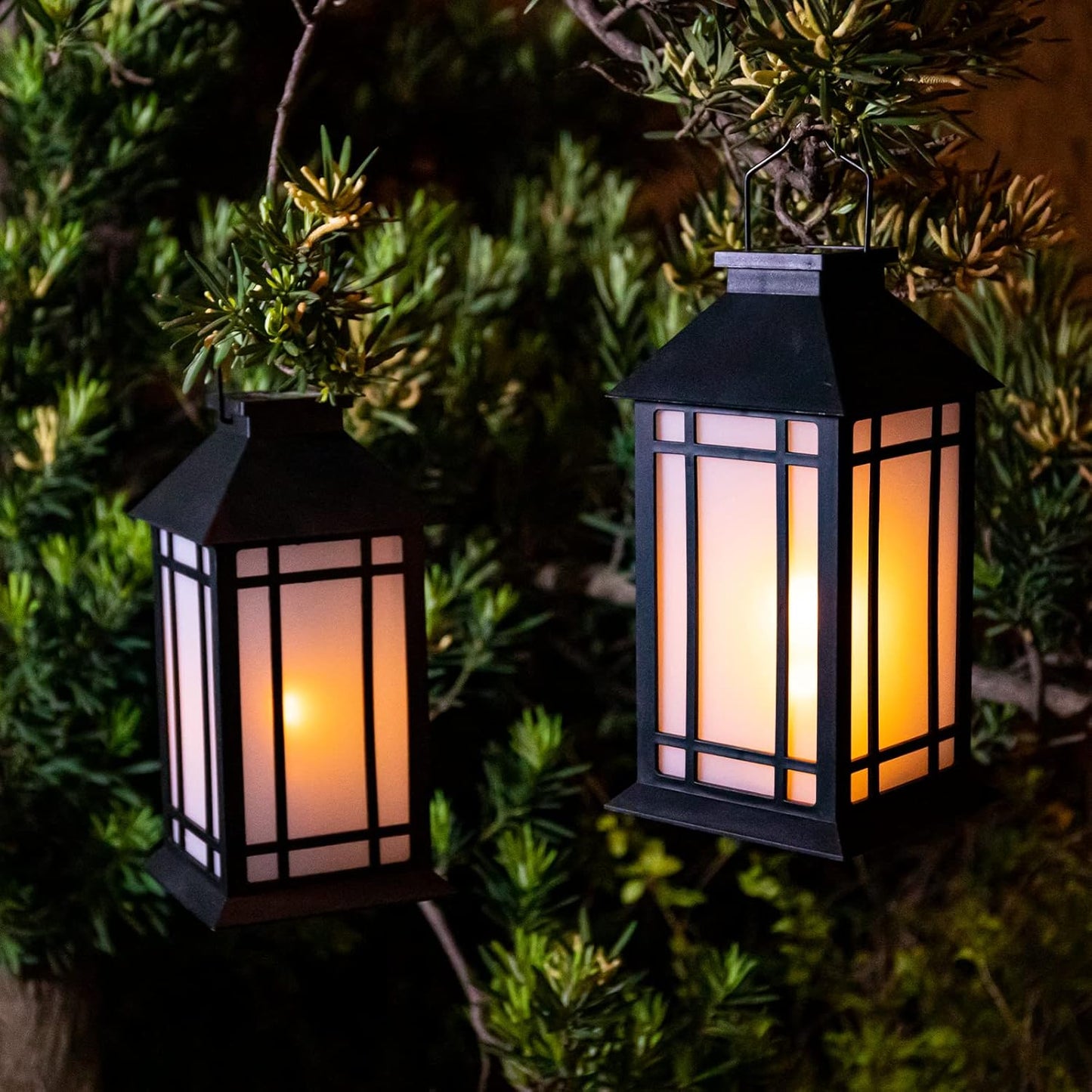 Afirst Solar Lantern Outdoor, Hanging Lights Decorative Outdoor Lighting Waterproof Umbrella Lights for Patio Garden, Table,Party Decor, 2 Pack-VerdiqueGarden