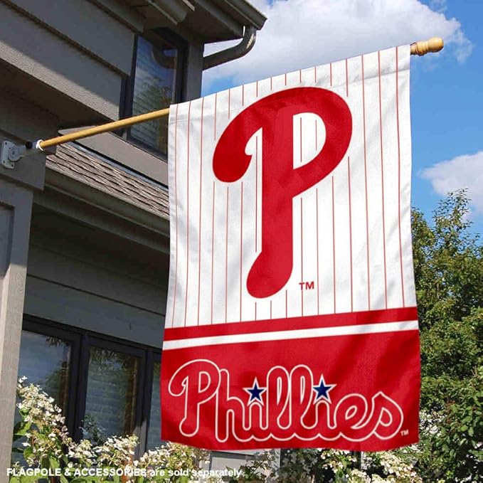 WinCraft Philadelphia Baseball Double Sided House Flag-VerdiqueGarden