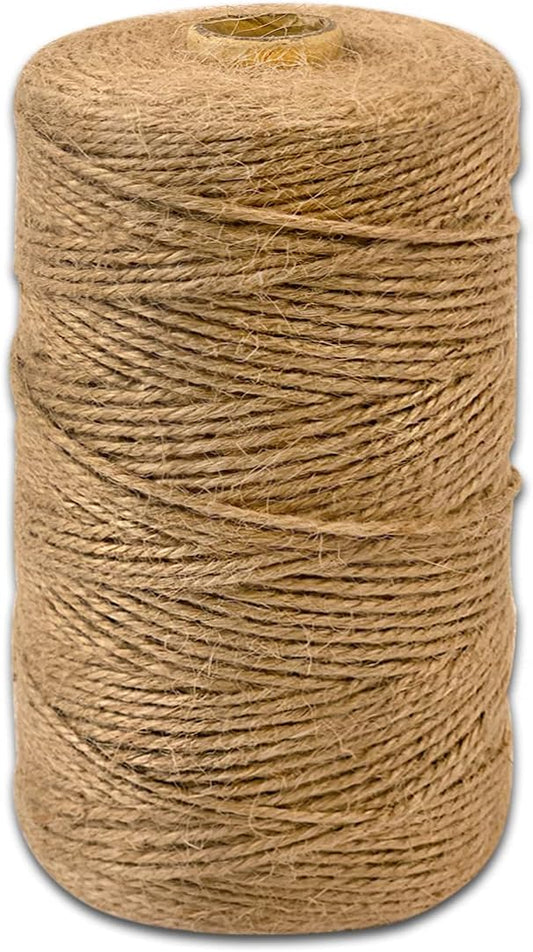 PerkHomy Garden Twine Strong Natural Jute 720 Feet Long Brown Twine for Gardening Tomato Climbing Plant Tie Floristry Crafts Gift Wrapping Packing Decor (Brown 2.5mm * 720feet)-VerdiqueGarden