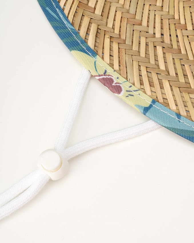 Hurley Women's Straw Hats - Real Straw Hat Medium Brim and Adjustable Chin Strap-VerdiqueGarden