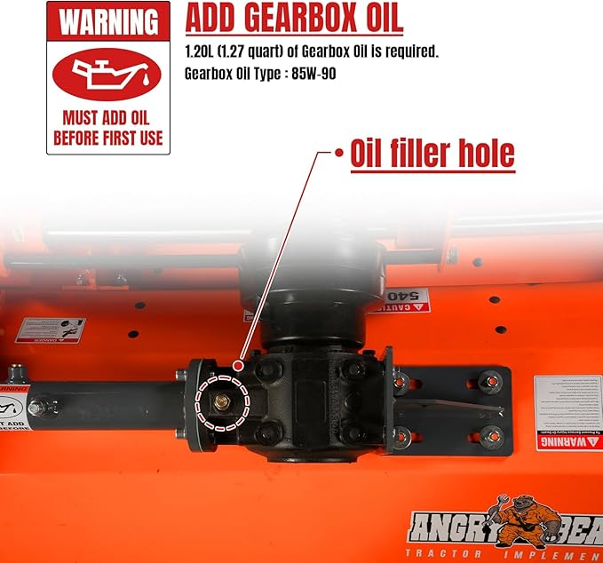 72'' PTO Flail Mower with Hydraulic Side Shift 3 Point 45-85hp, NAM72H-VerdiqueGarden