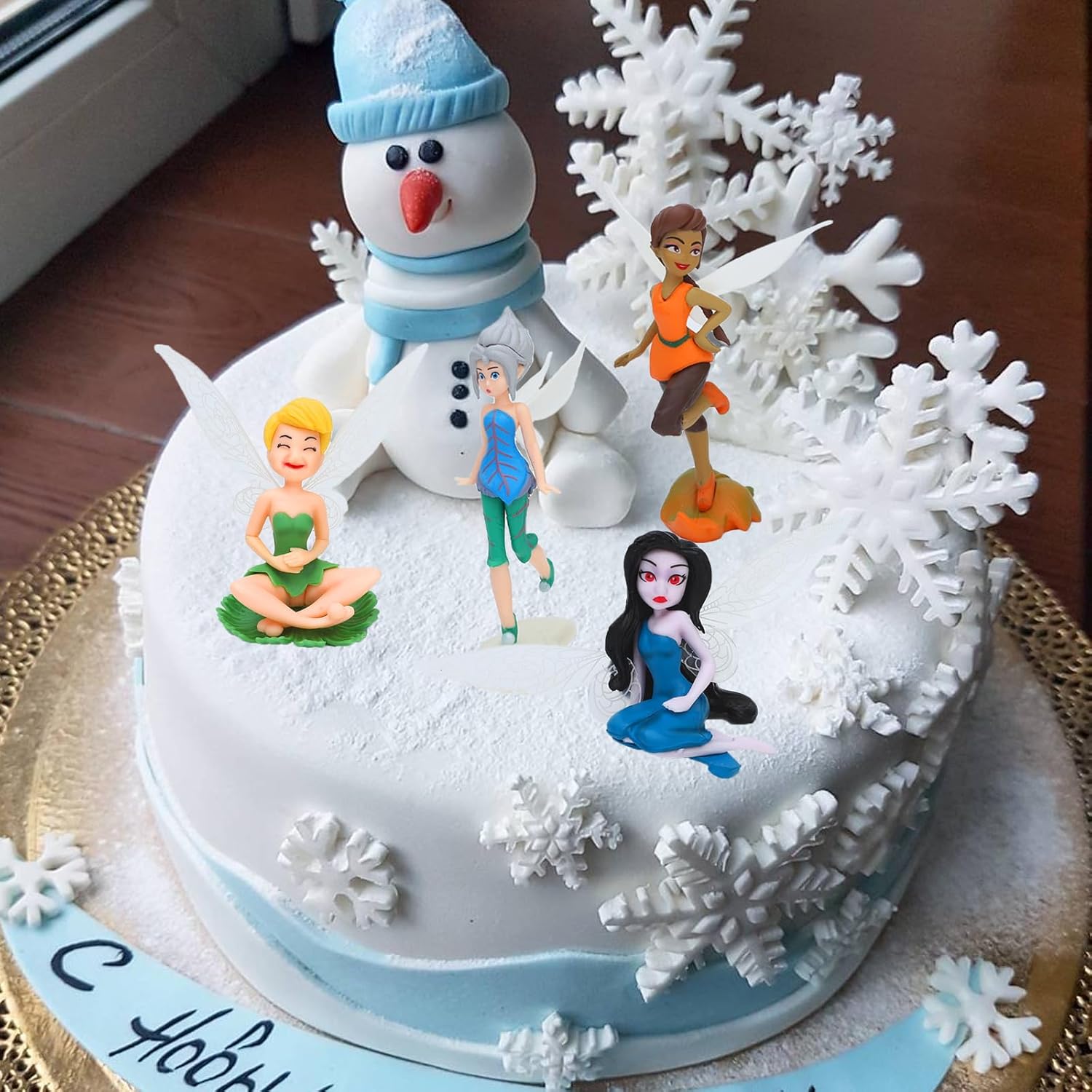 ONEST 13-Piece Miniature Garden Accessories - Small Hand Painted Fairy Figures, Girl Fly Wing Figurines for Car Decor, Fairy Garden, Flower Pot, Birthday Cake Topper-VerdiqueGarden