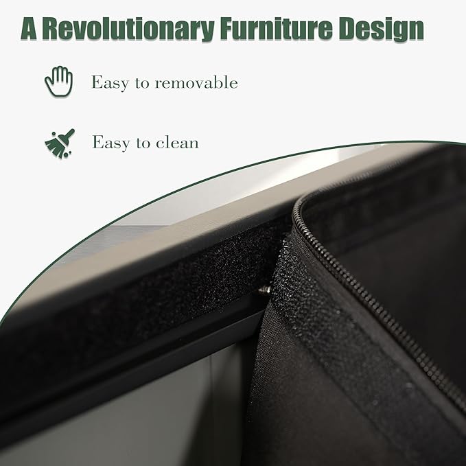 Domi Outdoor Storage Deck Box 120 Gallon, Outdoor Deck Box with Waterproof Storage Bag for Outside Cushions, Garden Tools and Pools Equipment, Gray-VerdiqueGarden