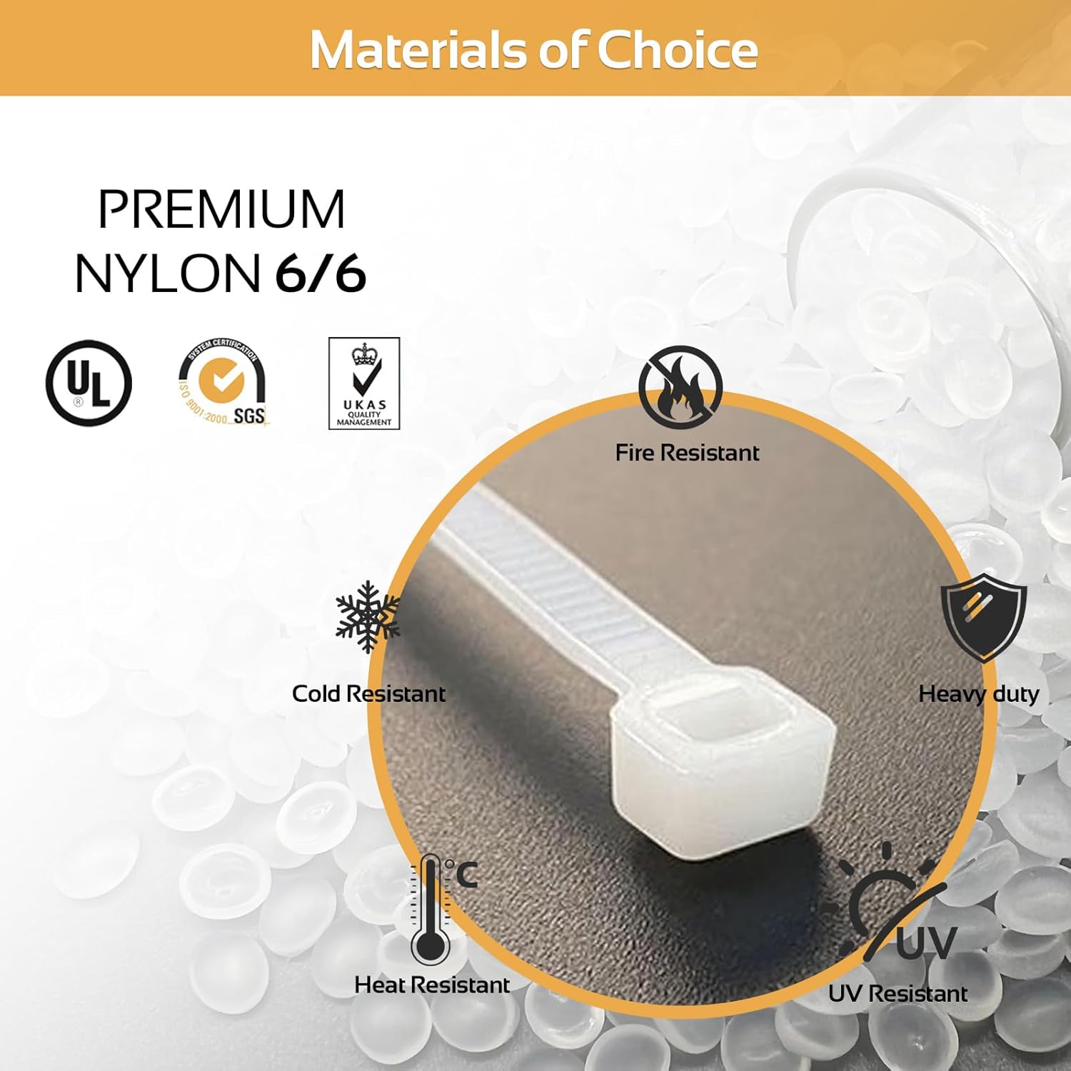 5000pcs 8Inch White Cable Tie,Nylon Zip Ties,Industrial Grade,50 Pounds Tensile Strength,UV Resistant,Heavy Duty,for Home,Garden Trellis,Office,Garage and Workshop-VerdiqueGarden