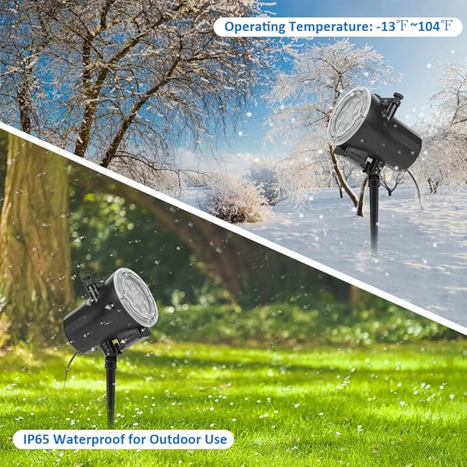 Holiday Projector Light, Syslux Halloween Christmas Projector Lights 16 HD Slides LED Waterproof Light Outdoor Indoor Light with Remote Control for Party Garden Halloween Xmas Holiday Landscape Decor-VerdiqueGarden