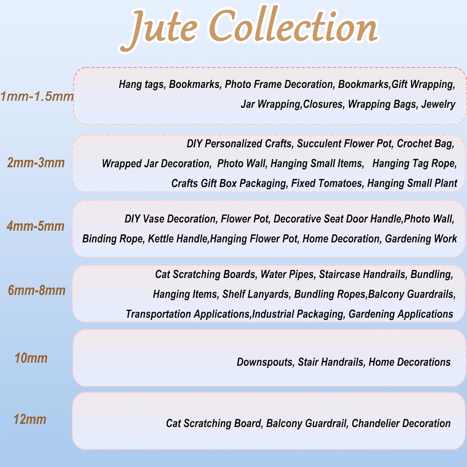 ARISKEY Natural Jute Twine,3Ply String for Crafts 1640 Feet Long Cord Suitable for Crafting,Gardening,Tomato, Climbing Plant,Tie Floristry,Strong Enough for Outdoor Heavy-Duty Use-VerdiqueGarden