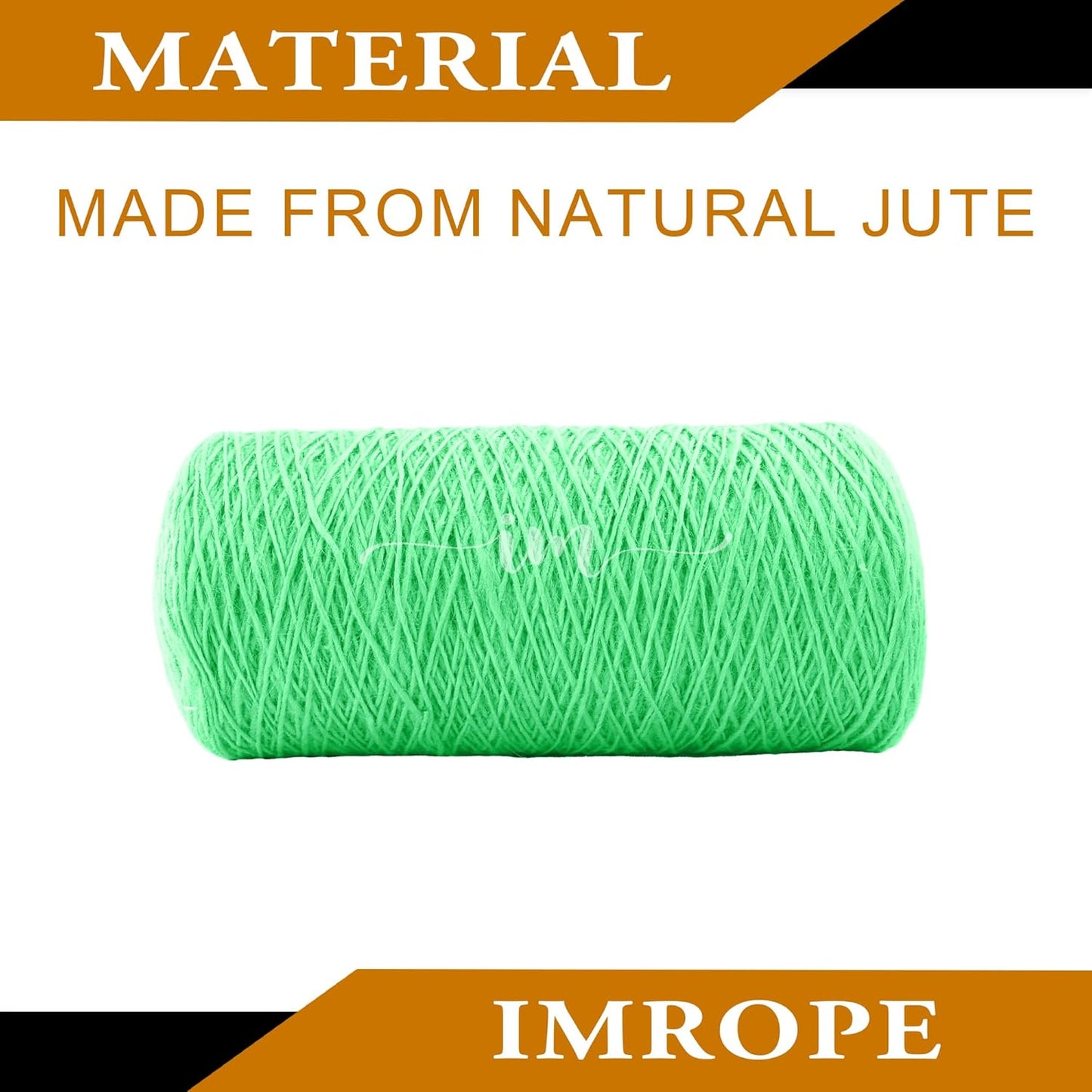 1mm x 1500 Feet Light Green Jute Rope, Twine for Gardening Tomato Climbing Plant Tie Floristry Crafts Gift Wrapping Packing Decor-VerdiqueGarden