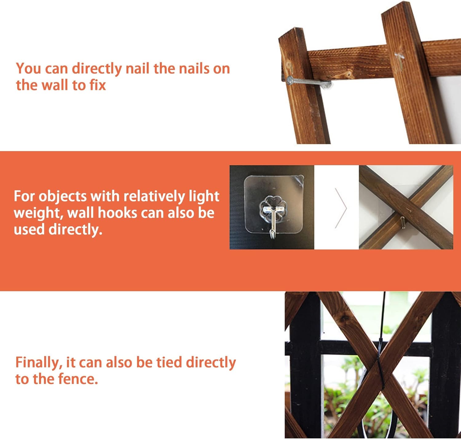 Wooden Lattice Panels for Outside 4Pack, 75"x11.8" Expandable Wood Lattice Fence Wall Garden Trellis Frame for Climbing Plants Outdoor Vine Ivy Rose Patio Room Decorative-VerdiqueGarden