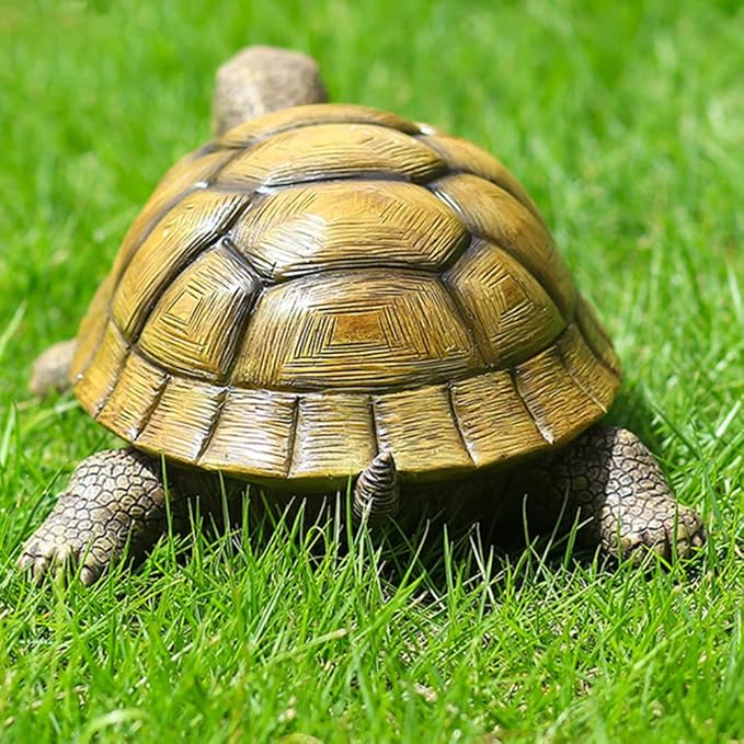 Turtle Garden Statue,Outdoor Decoration for Backyard/Patio/Pond/Lawn,Indoor Tortoise Figurine Sculpture Colloction for Floor or Tabletop-VerdiqueGarden