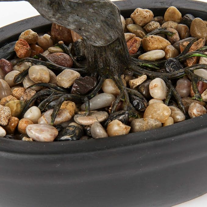 Artificial Bonsai Tree Juniper Faux Plants Indoor Small Fake Plants Decor with Ceramic Pots for Home Table Office Desk Bathroom Shelf Bedroom Living Room Farmhouse Decorations-VerdiqueGarden