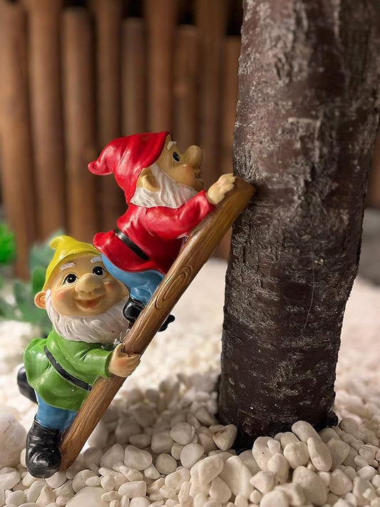 10.5'' Funny Garden Gnomes Statues, Weather-Proof Large Resin Outdoor Decor Garden Sculptures Cute Yard Decorations,Ideal Ornament for Outside Pond Pool Patio Front Porch Backyard-VerdiqueGarden