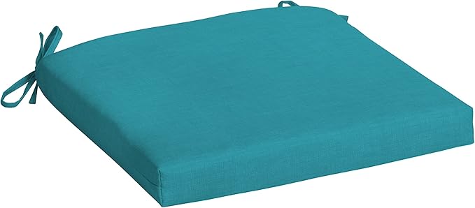 Arden Indoor/Outdoor Seat or Rocking Chair Cushion, 19 x 18, Water Repellent, Rain Proof, Fade Resistant Cushion for Rocking or Dining Chairs Lake Blue Leala-VerdiqueGarden