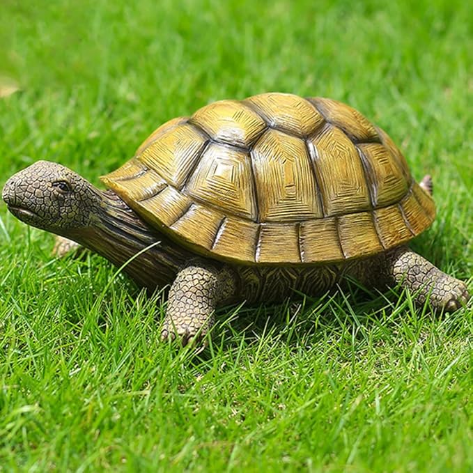 Turtle Garden Statue,Outdoor Decoration for Backyard/Patio/Pond/Lawn,Indoor Tortoise Figurine Sculpture Colloction for Floor or Tabletop-VerdiqueGarden