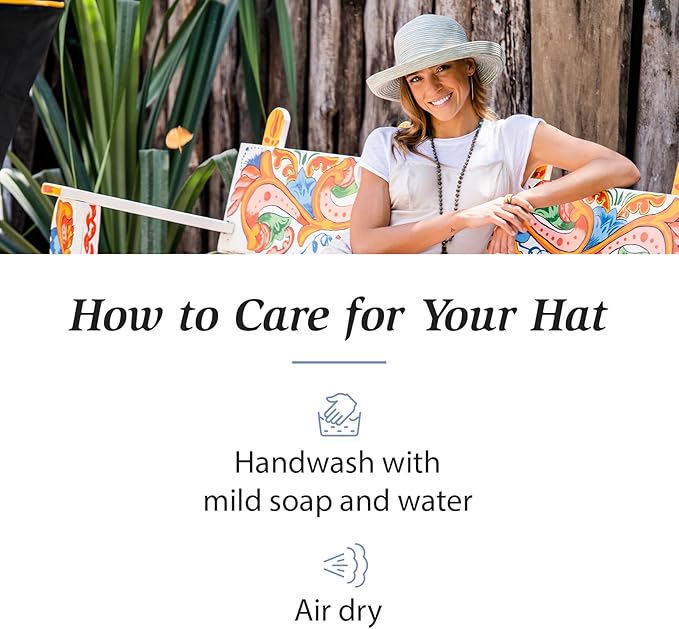 Wallaroo Hat Company Women’s Sydney Sun Hat - UPF 30+ Sun Protection, Packable, Adjustable, Medium - Beach, Travel, Wide Brim-VerdiqueGarden