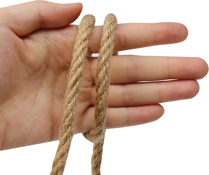 Natural Jute Twine,164 Feet 8mm inch Hemp Twine Rope for Gift Wrapping Craft Plant Garden Christmas Handmade Arts Decoration Packing String Home Decor-VerdiqueGarden