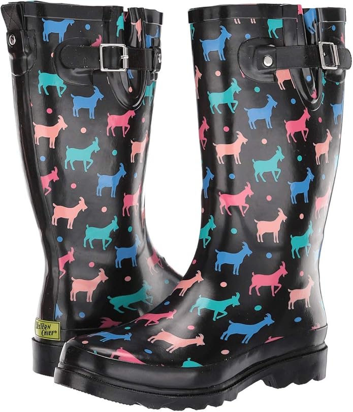 Western Chief Women's Tall Waterproof Rain Boot Outdoor Garden Shoes-VerdiqueGarden