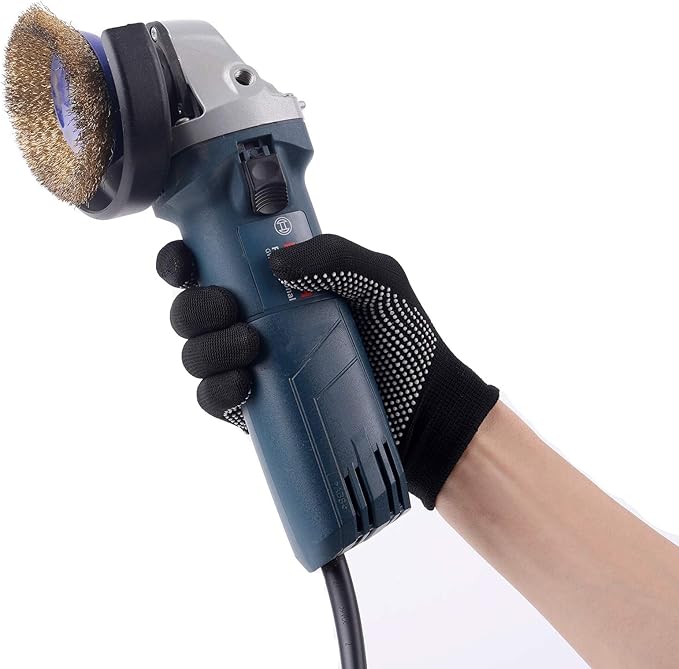 24Pcs Work Gloves Anti-slip Knitted Stretchy Cloth Glove Thin Moist Glove Liners-VerdiqueGarden