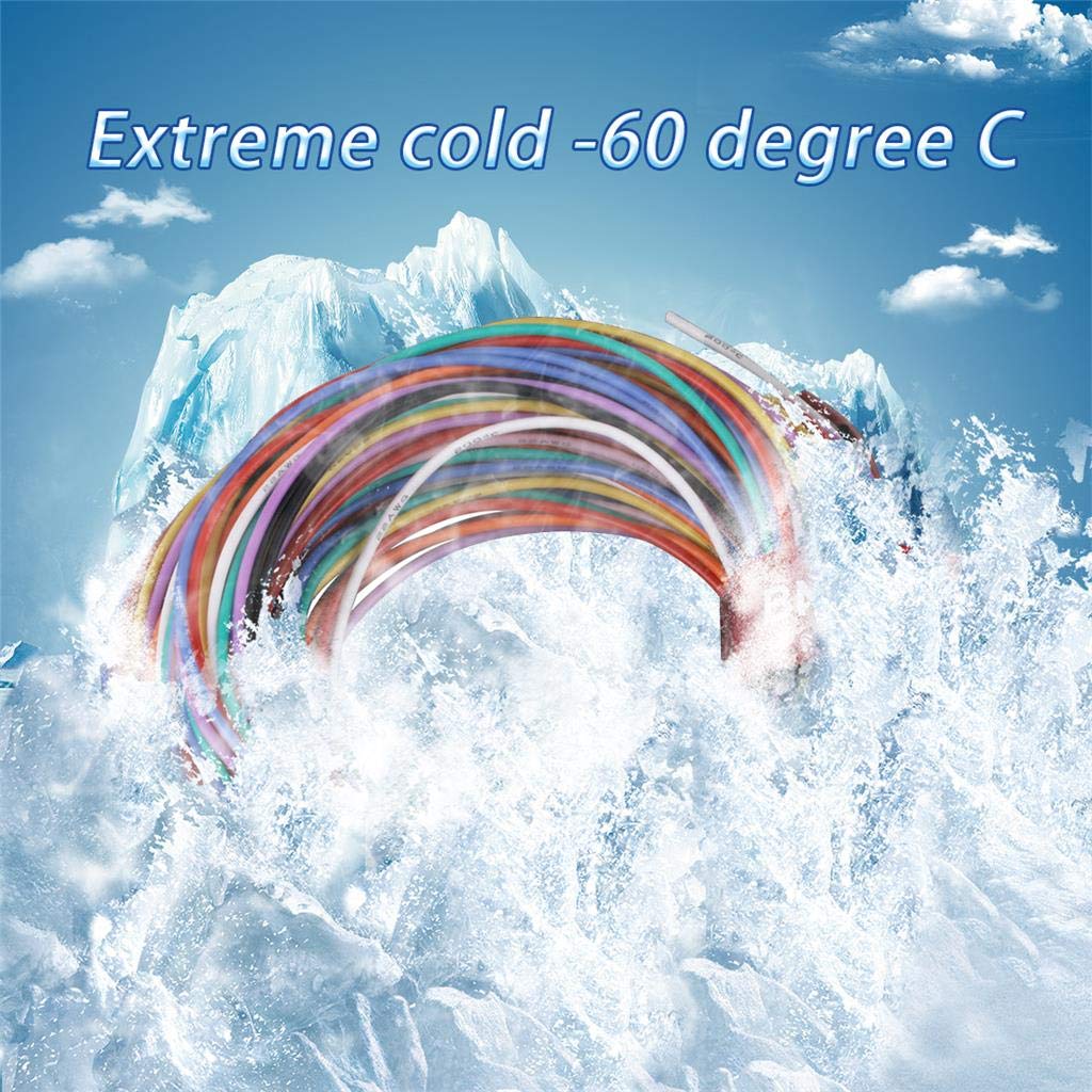 BNTECHGO 22 Gauge Silicone Wire Kit 10 Color Each 5 ft Flexible 22 AWG Stranded Tinned Copper Wire-VerdiqueGarden