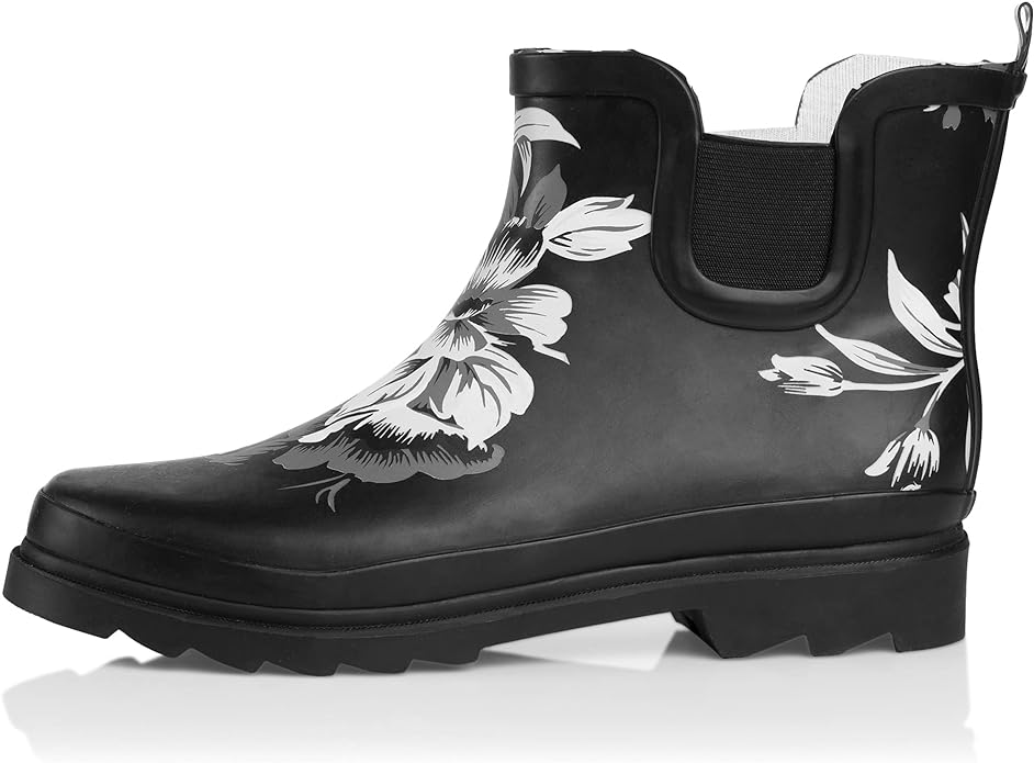 NORTY - Womens Ankle Rain Boots - Ladies Waterproof Winter Spring Garden Boot runs ½ size large-VerdiqueGarden