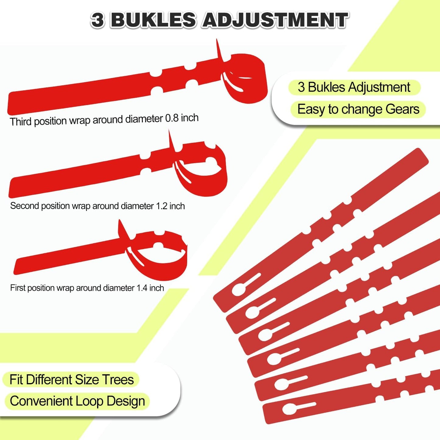 Plant Labels 200 Pcs Yuanling Plastic Plant Tree Tags Wrap Around Hanging Tags Nursery Tree Markers Adjustable Garden Labels for Indoor Outdoor Gardening Plants (Red with 1 Marker Pen)-VerdiqueGarden
