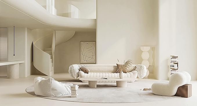 Dimoon 394''x15.7'' Cream Skin Peel and Stick Wallpaper Contact Paper Modern Self Adhesive Wall Paper Removable Renter Friendly Textured Solid Color Cabinet Vinyl Roll (394''x15.7'',Cream Skin)-VerdiqueGarden