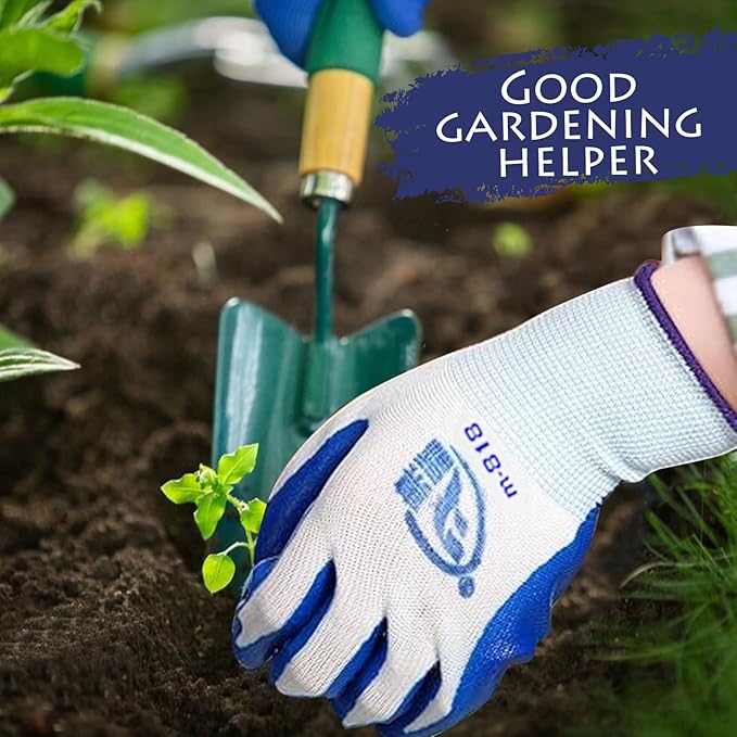 48 Pairs Garden Gloves for Women Men Breathable Rubber Coated Yard Safety Work Thorn Proof Work Gloves-VerdiqueGarden