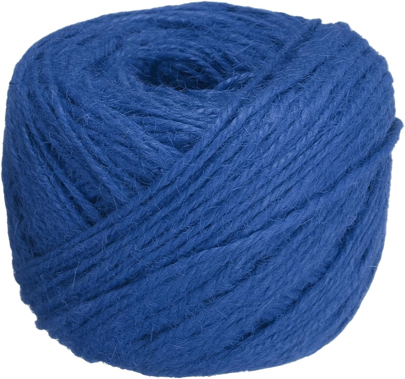 uxcell 328 Feet Natural Jute Twine String,2mm Thin Garden Twine Rope Colored Plant String Cord for DIY Art Crafts Gift Wrapping Decoration Packing Gardening Plant Hanger,Blue-VerdiqueGarden