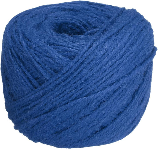 uxcell 328 Feet Natural Jute Twine String,2mm Thin Garden Twine Rope Colored Plant String Cord for DIY Art Crafts Gift Wrapping Decoration Packing Gardening Plant Hanger,Blue-VerdiqueGarden