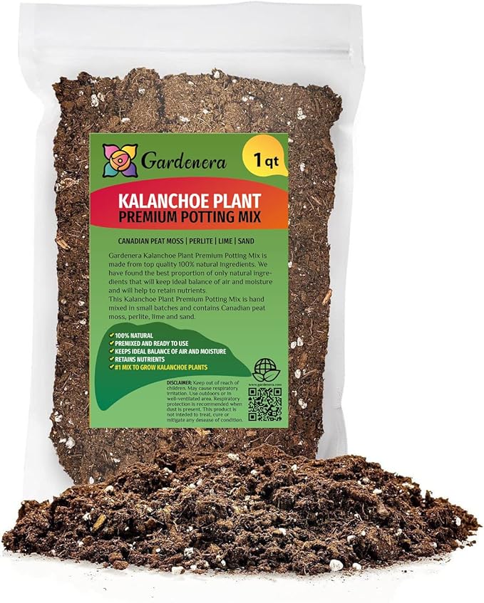 Kalanchoe Plant Premium Potting Mix - Optimize Growth with Natural Ingredients - 1 Quart-VerdiqueGarden