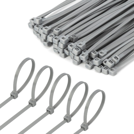 8 Inch Silver Zip Tie 1000 PCS, 40 Lbs - Small to Medium Zip Tie, Nylon PA66 UV Resistant Cable Tie Heavy Duty for Indoor and Outdoor Use - Ideal for bundling and securing objects-VerdiqueGarden