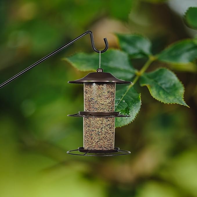 Heavy Duty Deck Bird Feeder Hanger Hook for Railing 13 Inch 2 Pack for Bird Feeders,Planters,Plants Flower Suet Baskets,Lanterns,Wind Chimes Holiday Decoration (2 Pack)-VerdiqueGarden