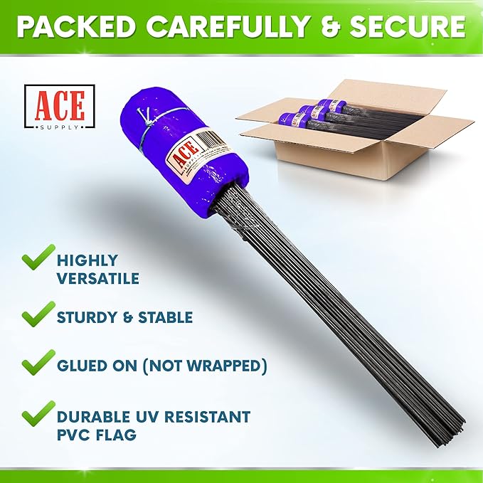 Purple Marking Flags for Yard - 4x5x15 Inch Purple Flags for Outside - 100 Pack - Markers For Lawn, Irrigation, Landscaping, Survey & Sprinkler Head Marking-VerdiqueGarden