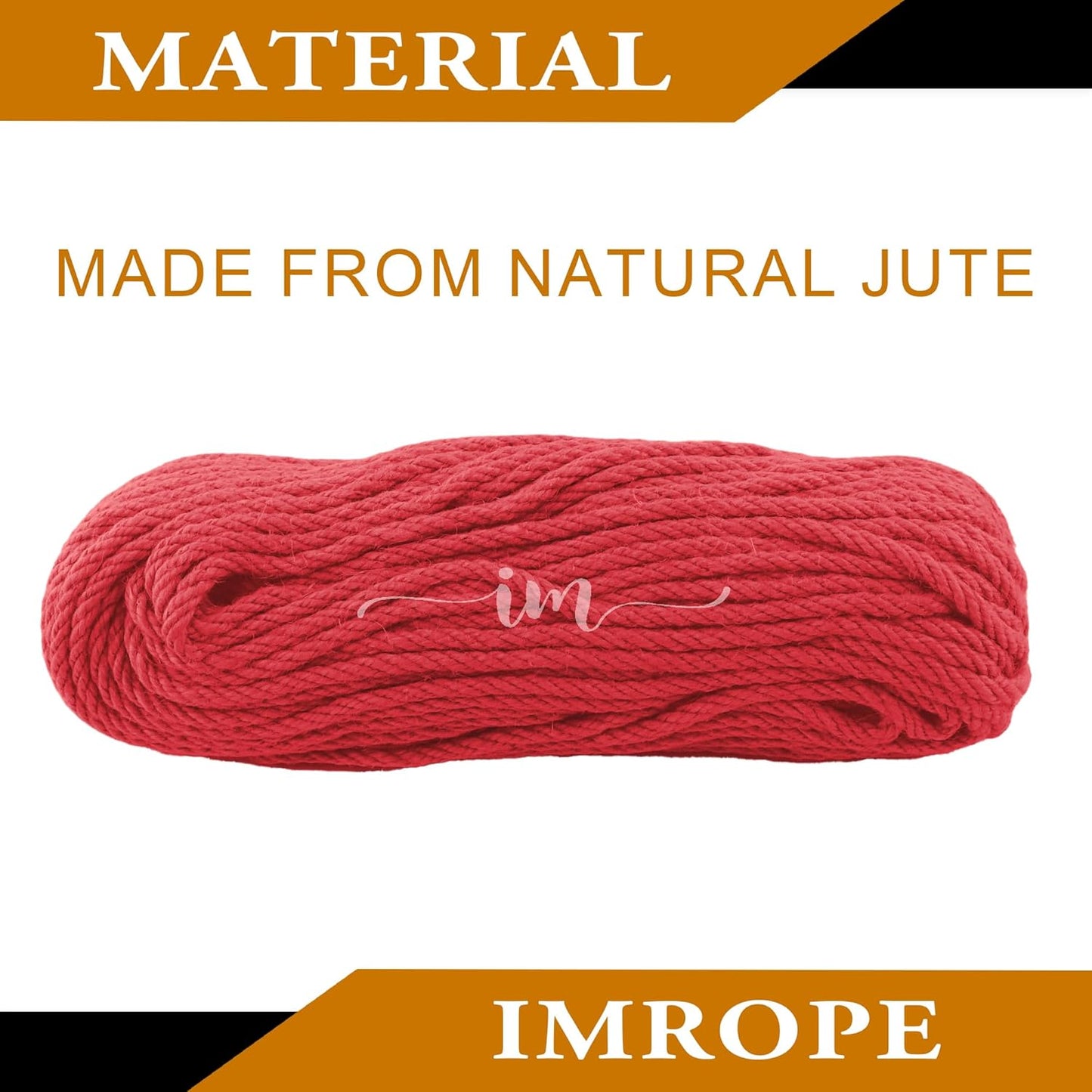6mm x 150 Feet Red Jute Rope, Twine for Gardening Tomato Climbing Plant Tie Floristry Crafts Gift Wrapping Packing Decor-VerdiqueGarden