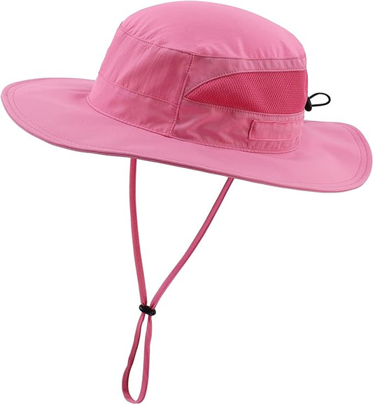 Connectyle Women's UPF 50+ Sun Hat UV Protection Wide Brim Bucket Hat Summer Beach Hats Fishing Hiking Outdoor Safari Hats-VerdiqueGarden