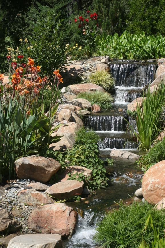 HALF OFF PONDS Pond Free Cascade 4100 Waterfall Kit with 15' x 25' EPDM Liner and 4,100 GPH Pump - PMDP0-VerdiqueGarden