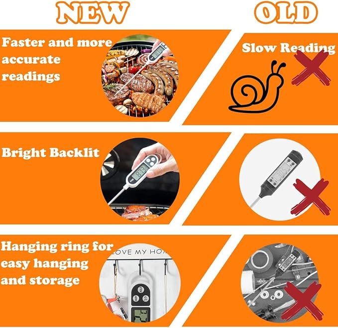 Grilljoy 24PCS BBQ Grill Tools Set with Meat Thermometer and Injector - Extra Thick Stainless Steel Fork, Spatula& Tongs - Complete BBQ Accessories in Aluminum Case - Perfect Grill Gifts for Men-VerdiqueGarden