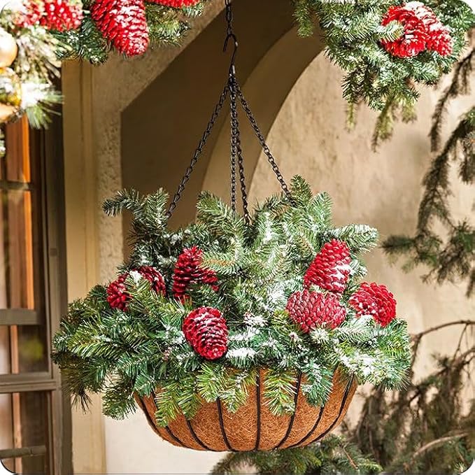 15 Pack BLK Storagehook Black Hanging Chains with Hooks, 21" Chain for Hanging Planter, Bird Feeders, Baskets Billboards Lanterns Wind Chimes Ornaments-VerdiqueGarden