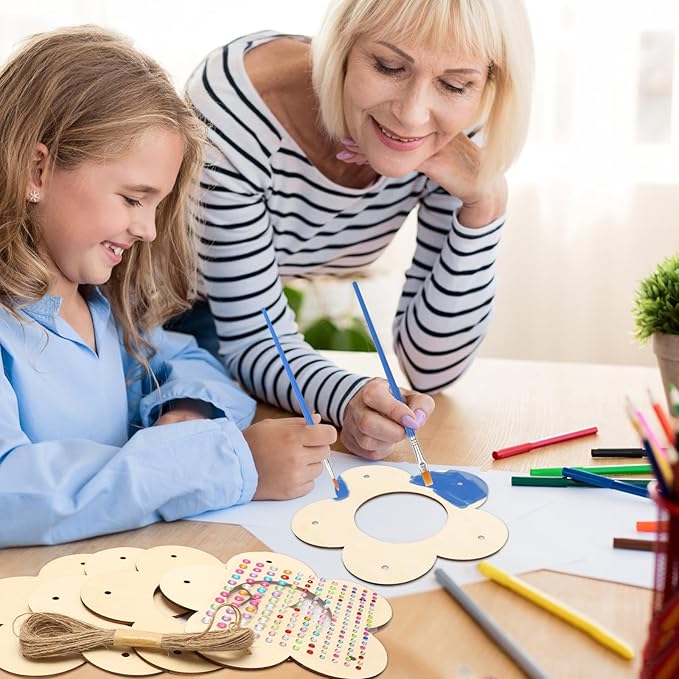 Fennoral 4 Pack Bird Feeder Kits for Kids Make Your Own Bird Feeders Wooden Art and Craft for Girls Boys Ornaments DIY to Paint Craft for Spring Garden Outdoor Decoration Summer Activities Project-VerdiqueGarden