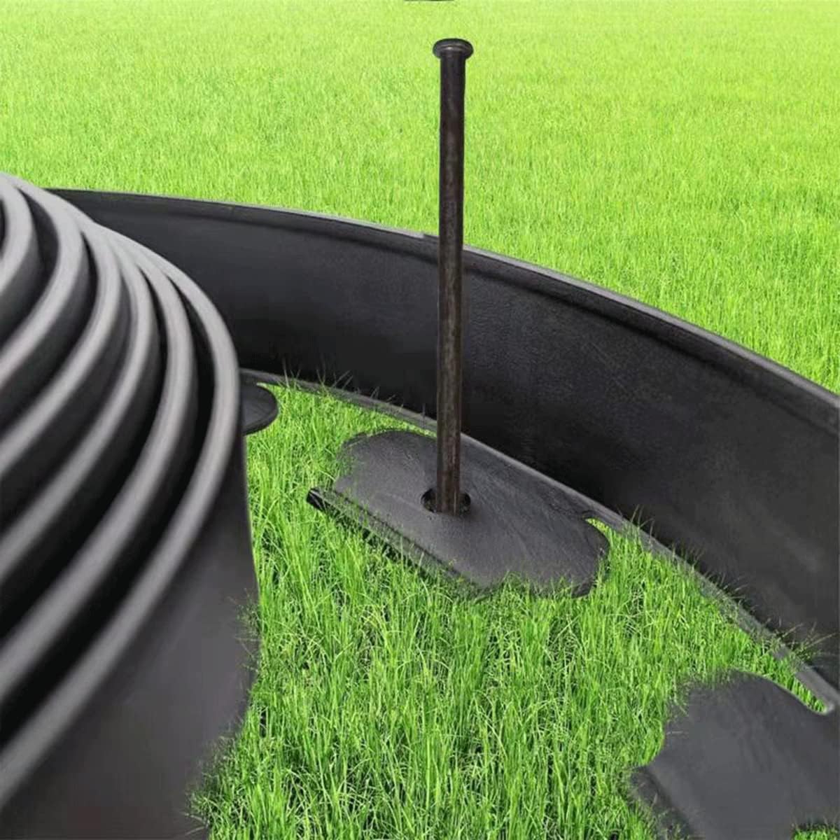 Metal Landscape Edging Anchoring Spikes, 100PCS 10 Inch Landscape Paver Edging Anchoring Spikes for Artificial Turf, Weed Barrier, Tent Spikes, Camping (100)-VerdiqueGarden