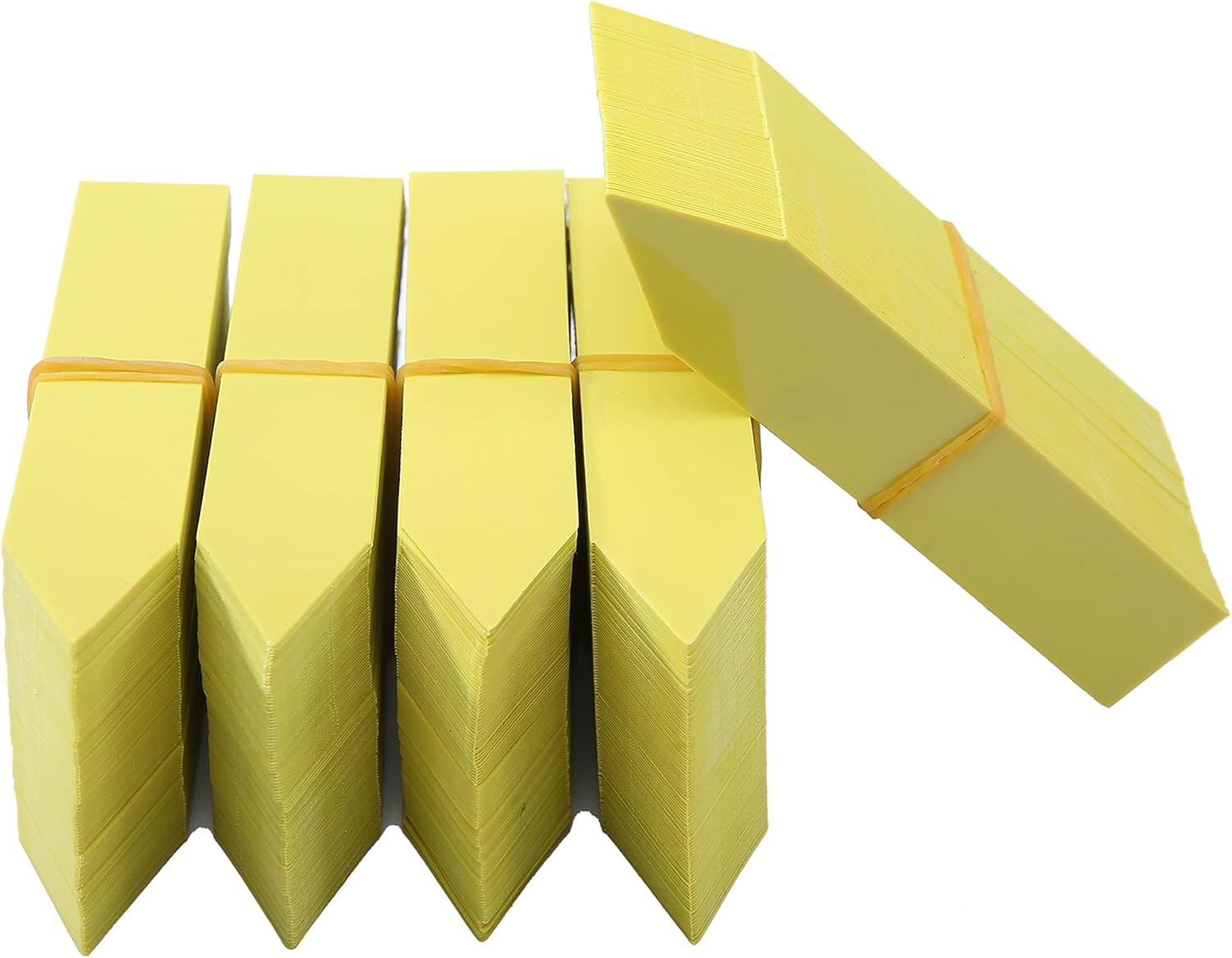 1000 Pcs 4 Inch Garden Plant Labels, Plastic Nursery Tags Waterproof Pot Seed Markers, Yellow-VerdiqueGarden