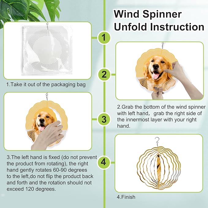 10 Pack Sublimation Wind Spinner Blanks 10 Inch,3D Wind Spinners Sublimation Blanks Products Bulk Aluminum Metal Sublimation Blank Wind Spinner for DIY Gift Indoor Outdoor Decoration-VerdiqueGarden